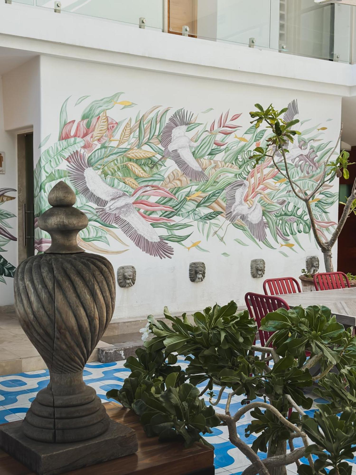 Hotel Catedral La Paz Ngoại thất bức ảnh Mural at the restaurant