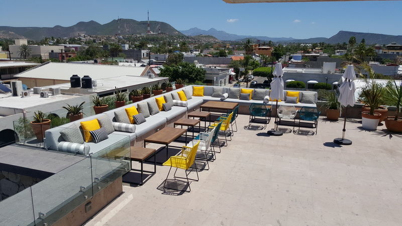 Hotel Catedral La Paz Ngoại thất bức ảnh Rooftop bar at the Hotel Habita